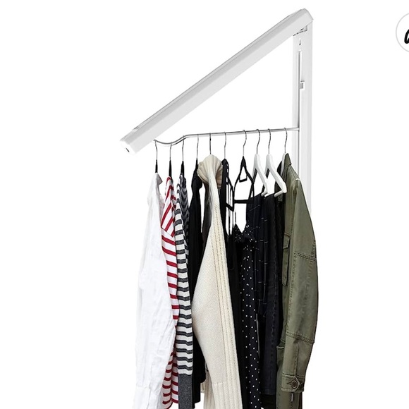 InstaHanger Foldable Clothes Drying Rack  Closet Organizer - 1 Pack  Wall Mount - Picture 2 of 3